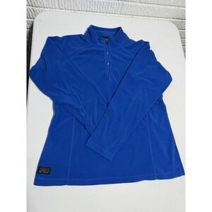 Dri Duck 1/4 Zip Fleece Pullover Fleece 3/4 Zip Blue Womens Large